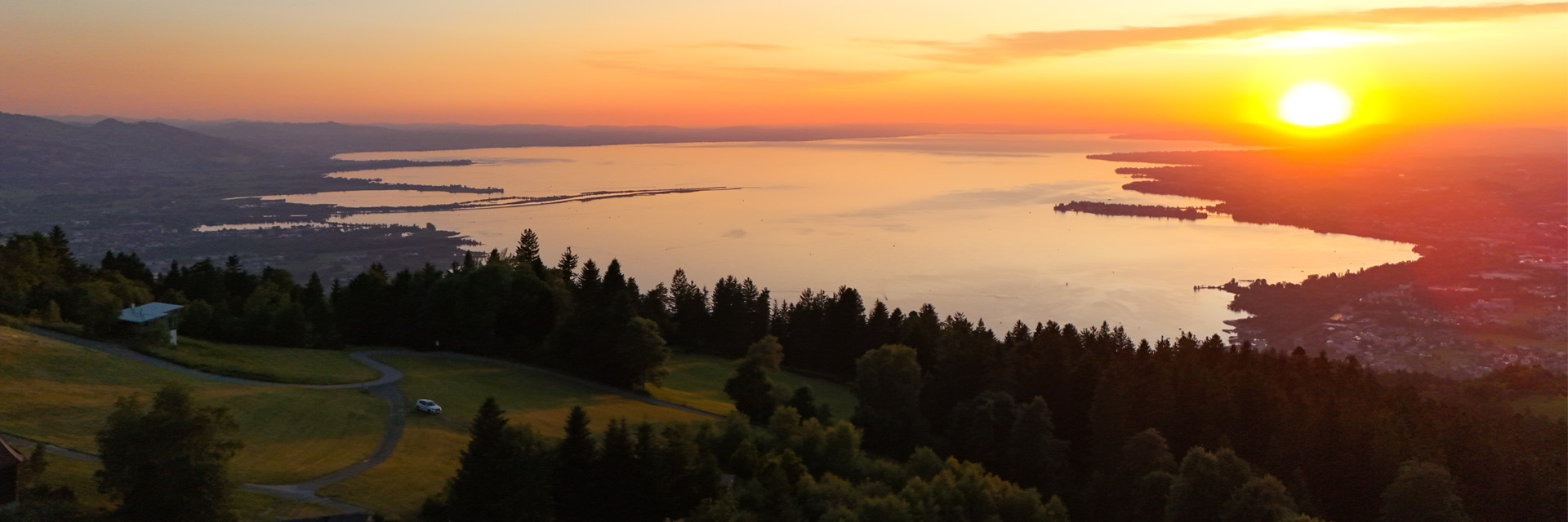 Pfänder bei Sonnenuntergang